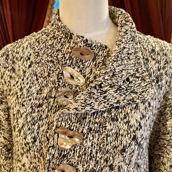 Amy Brill Cardigan Sweater with Shell Buttons - Picture 6 of 10